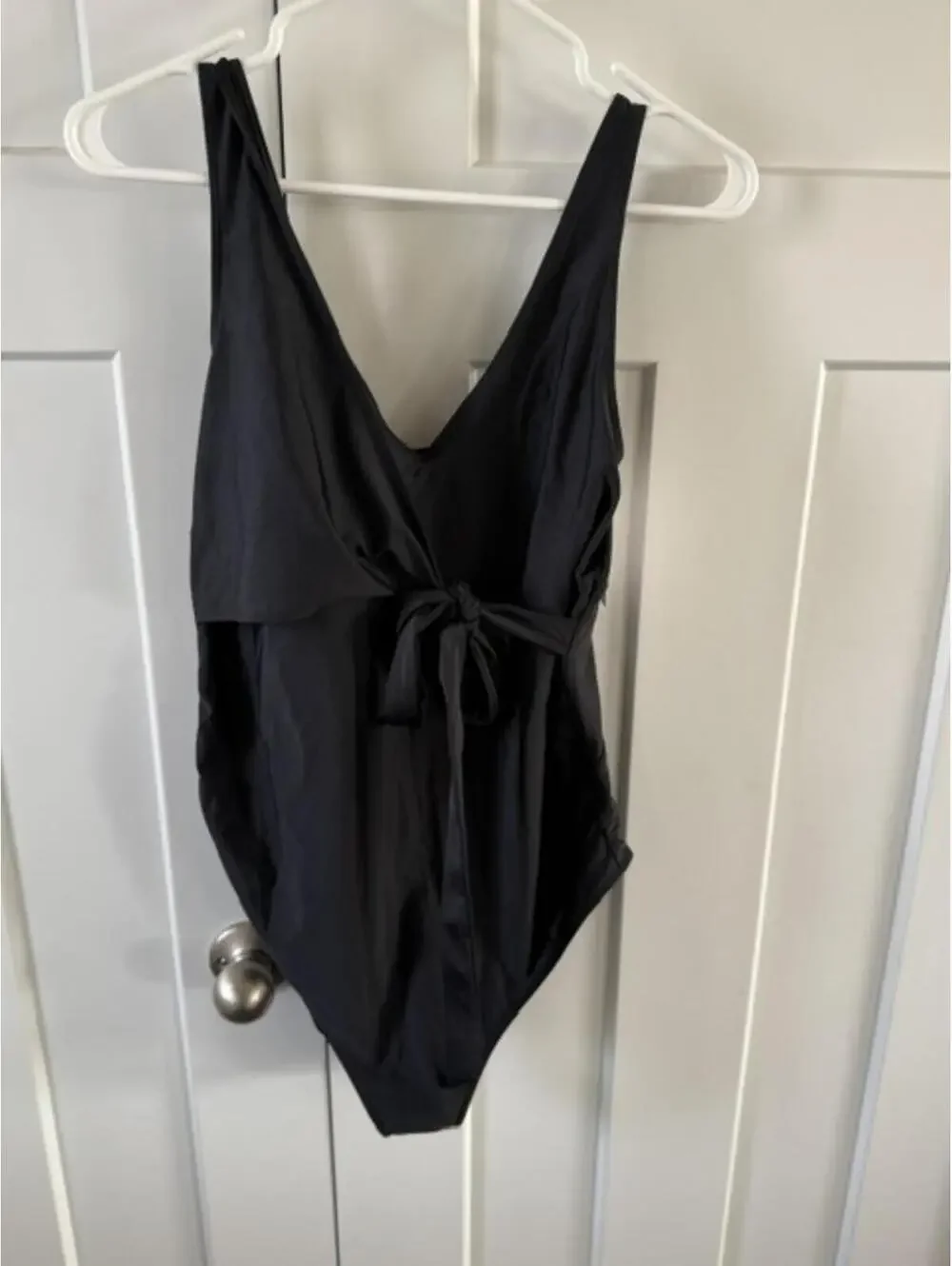 NWT Quince Black One-Piece Maternity Swim